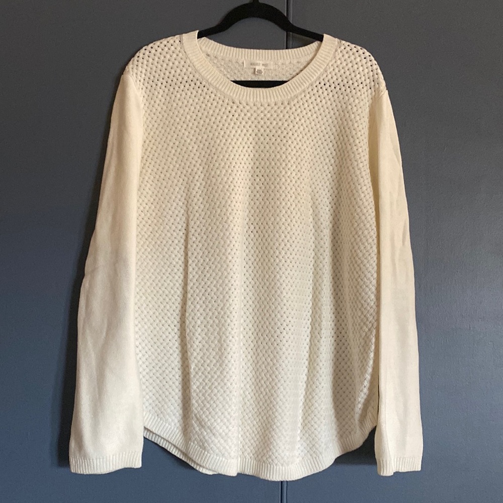 August Mist Josey Elbow Patch Pullover